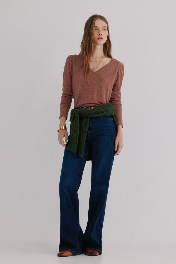 Hoss Intropia Micaela. Camiseta con solapa Coral