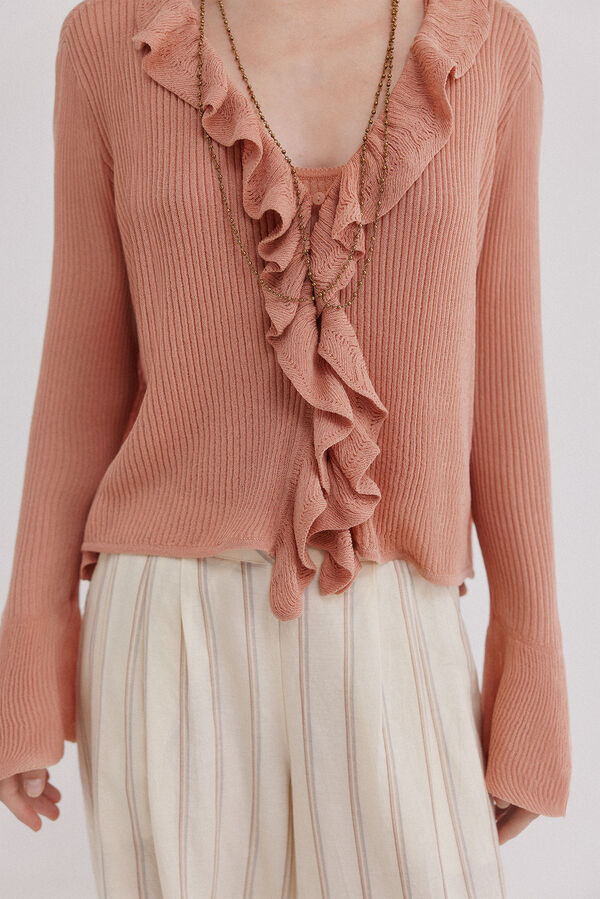 Hoss Intropia India. Chaqueta de punto Rosa