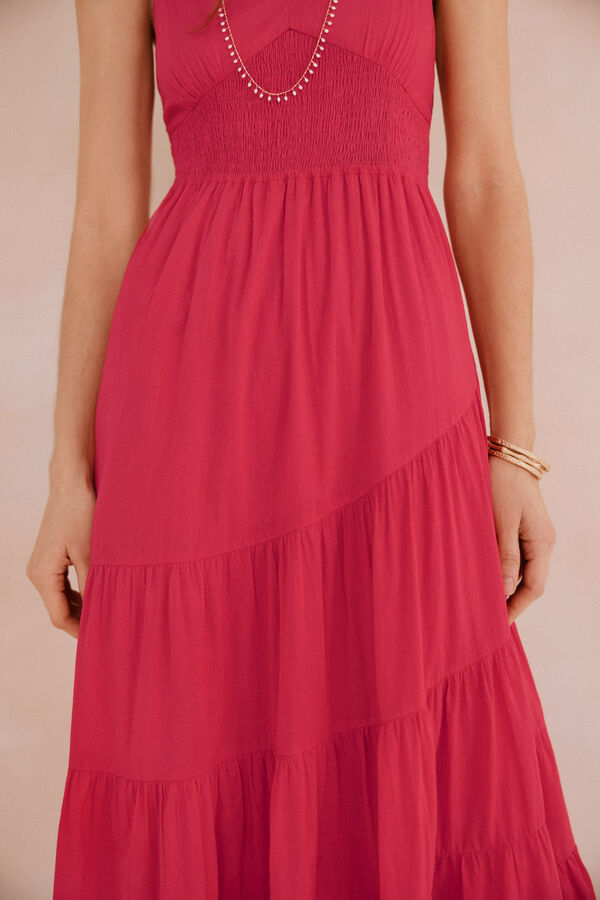 Hoss Intropia Abril. Vestido tirantes. Morado