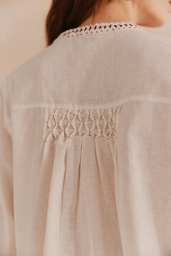Hoss Intropia Alicia. Blusa bordada Marfil