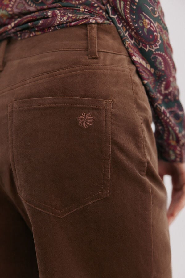 Hoss Intropia Prunela.Pantal&oacute;n tiro medio Gris