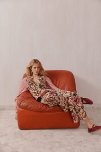 Hoss Intropia Priscila. Pantalones estampados Marfil
