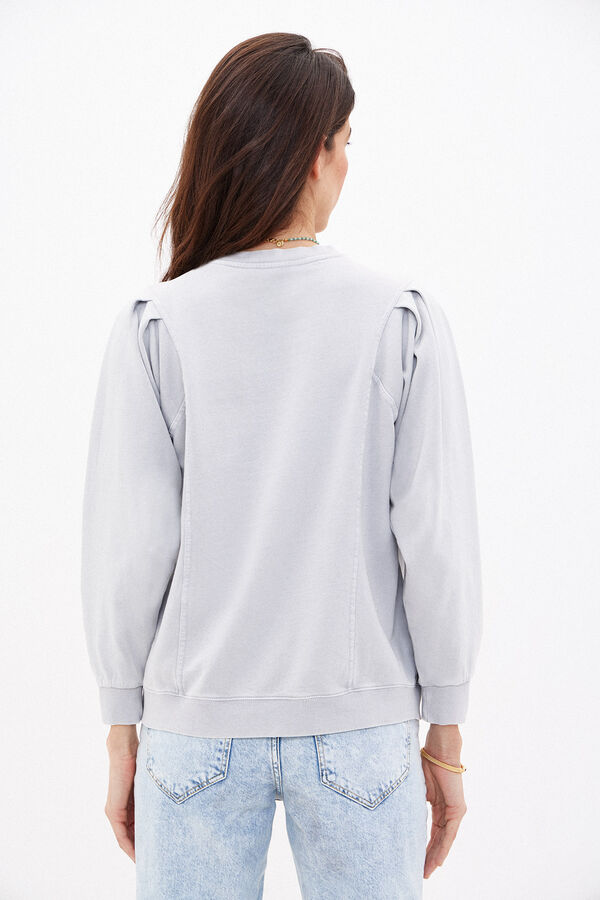 Hoss Intropia Telma. Sweatshirt de algodão com logo Azul