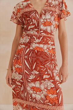 Hoss Intropia Alondra. Vestido estampado Laranja