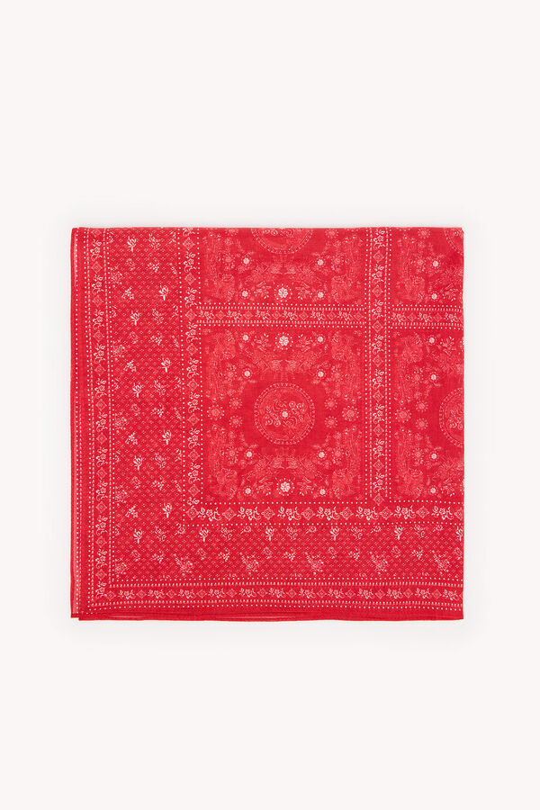Hoss Intropia Miranda. Len&ccedil;o tipo bandana Vermelho