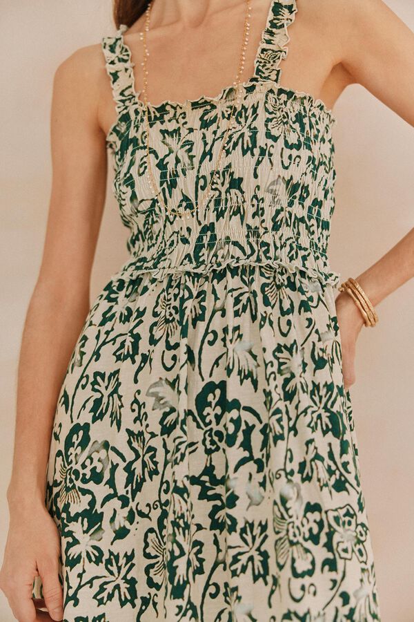 Hoss Intropia Livia. Vestido estampado Estampado Verde