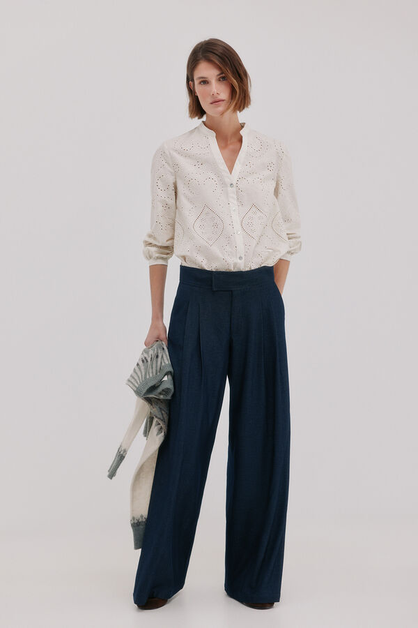 Hoss Intropia Phadrea. Pantal&oacute;n fluido Azul marino
