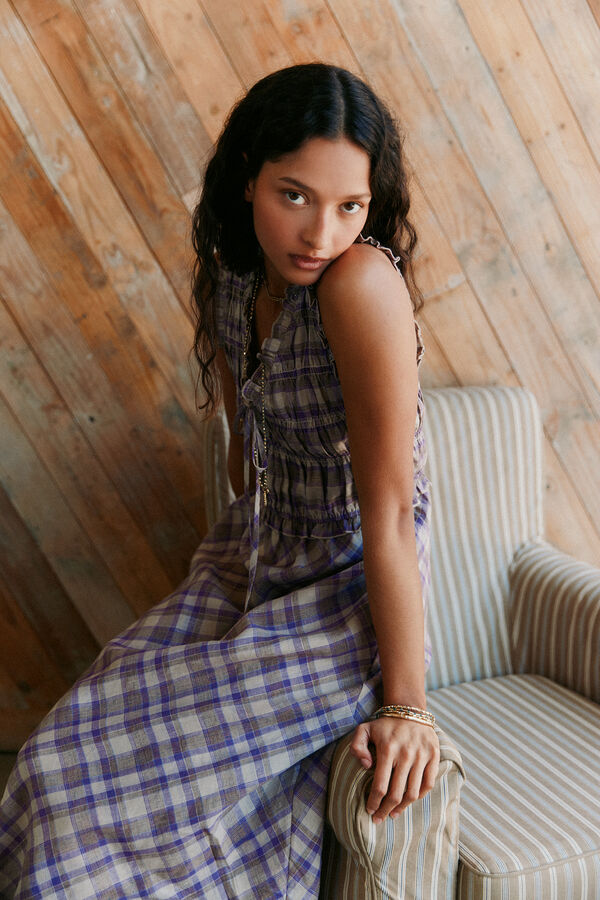 Hoss Intropia Ashley. Vestido cuadros Multicolor