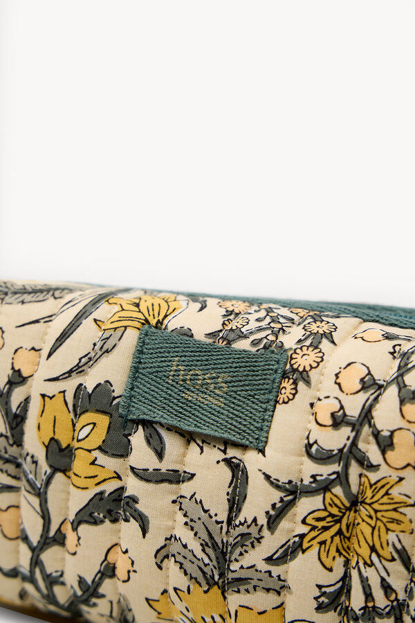 Hoss Intropia Mirta. Neceser de algodón estampado Marfil