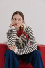 Hoss Intropia Ida. Jersey a rayas Azul marino