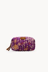 Hoss Intropia Mara. Neceser de algodón estampado Dorado
