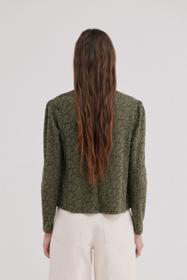 Hoss Intropia Mirel. T-shirt textura Khaki