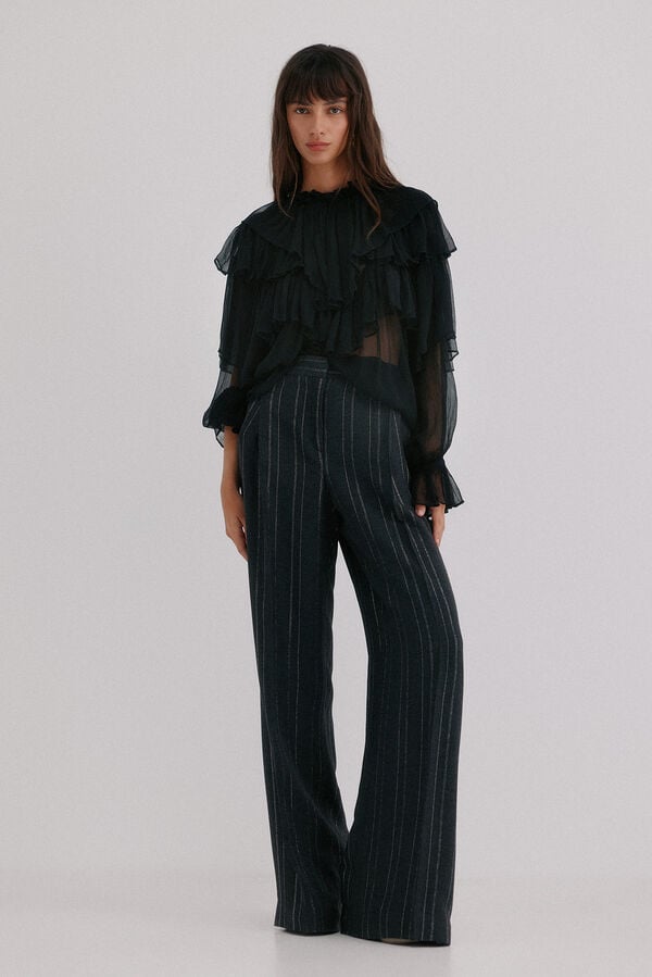 Hoss Intropia Giulia. Blusa romántica Negro