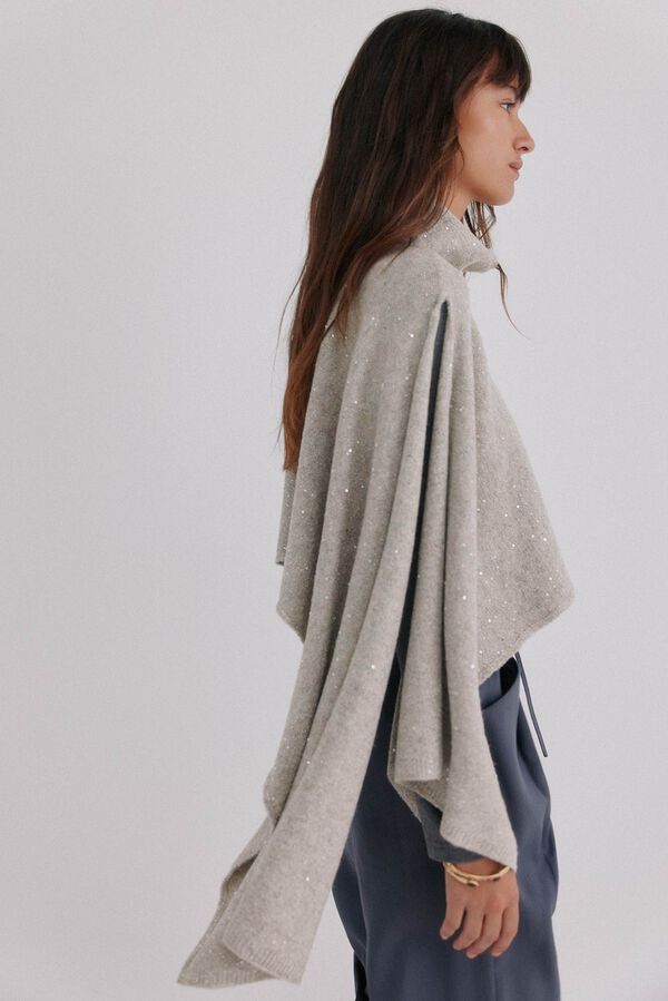 Hoss Intropia Nerea. Capa con lurex Kaki