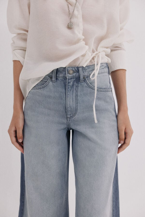 Hoss Intropia Billie. Jeans patchwork Cinzento