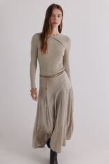 Hoss Intropia Rosa. Falda godets Gris