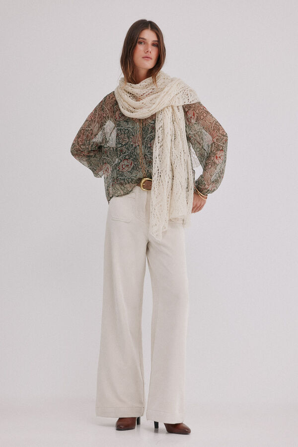 Hoss Intropia Payton. Pantalón de pana Marfil