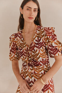 Hoss Intropia Carmina. Top estampado Estampado Marron