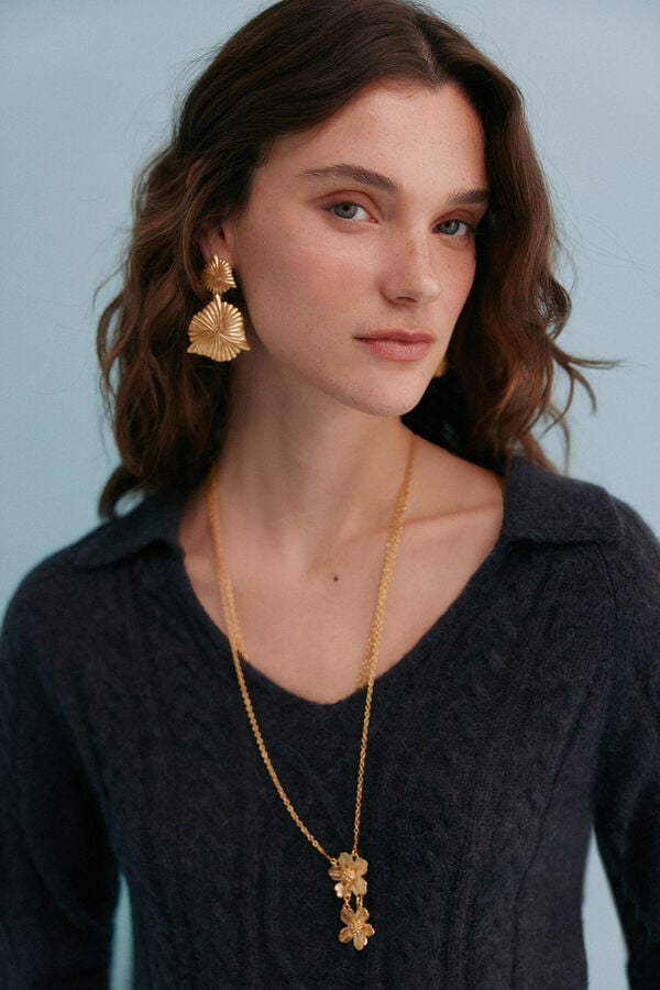 Hoss Intropia Indie. Jersey trenzado Gris