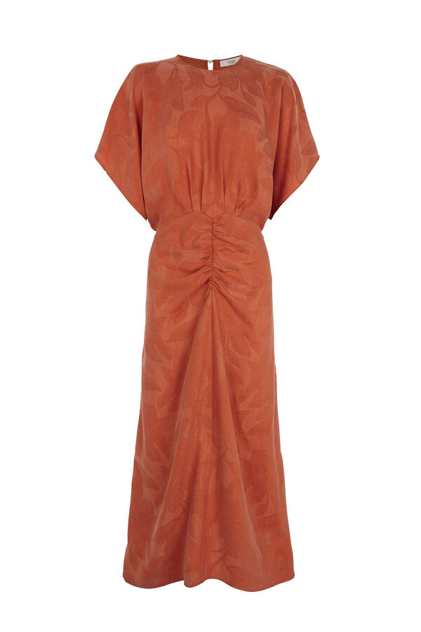Hoss Intropia Alexa. Vestido jacquard ocasión Naranja