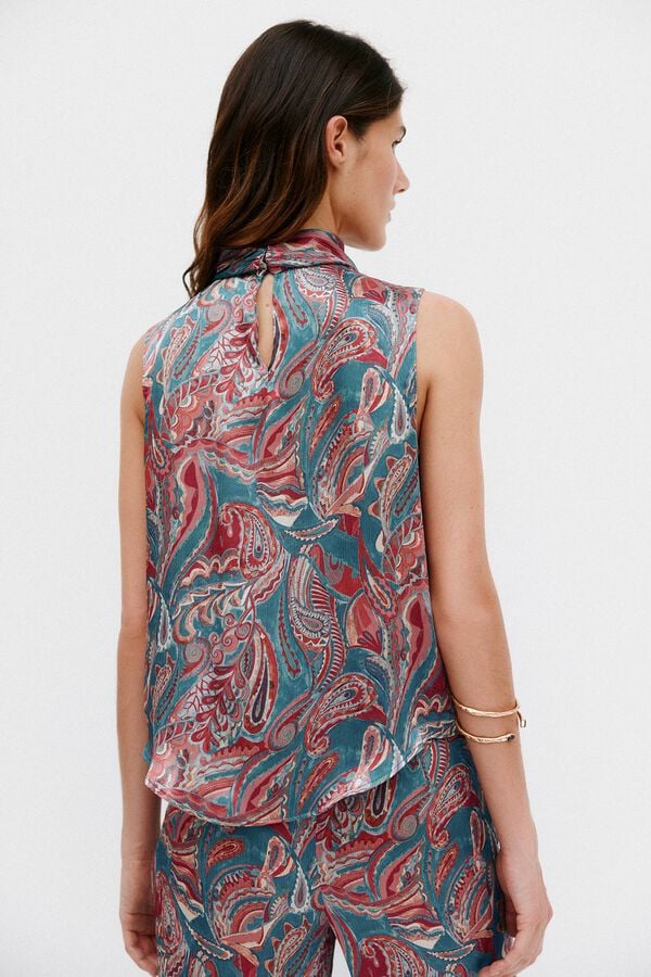 Hoss Intropia Gadea. Top halter estampado Multicolorido