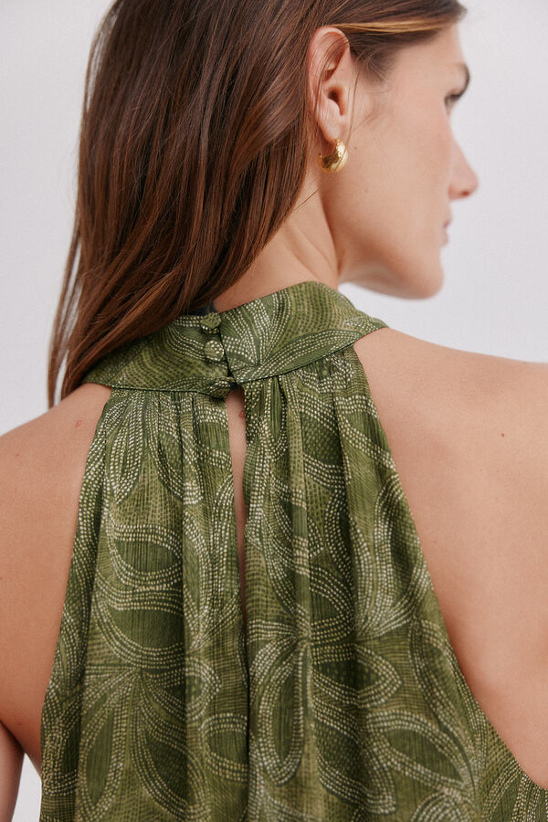 Hoss Intropia Aria. Vestido fluido Estampado Verde