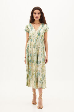 Hoss Intropia Casia. Vestido midi estampado Verde