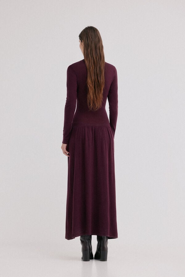 Hoss Intropia Aysel. Vestido punto Estampado morado