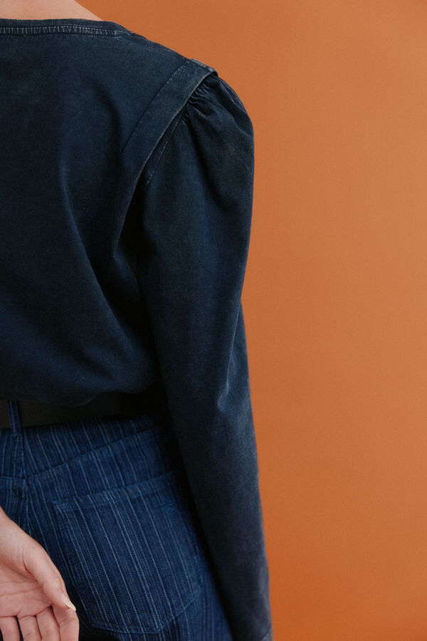 Hoss Intropia Maialen. T-shirt com efeito lavado Preto