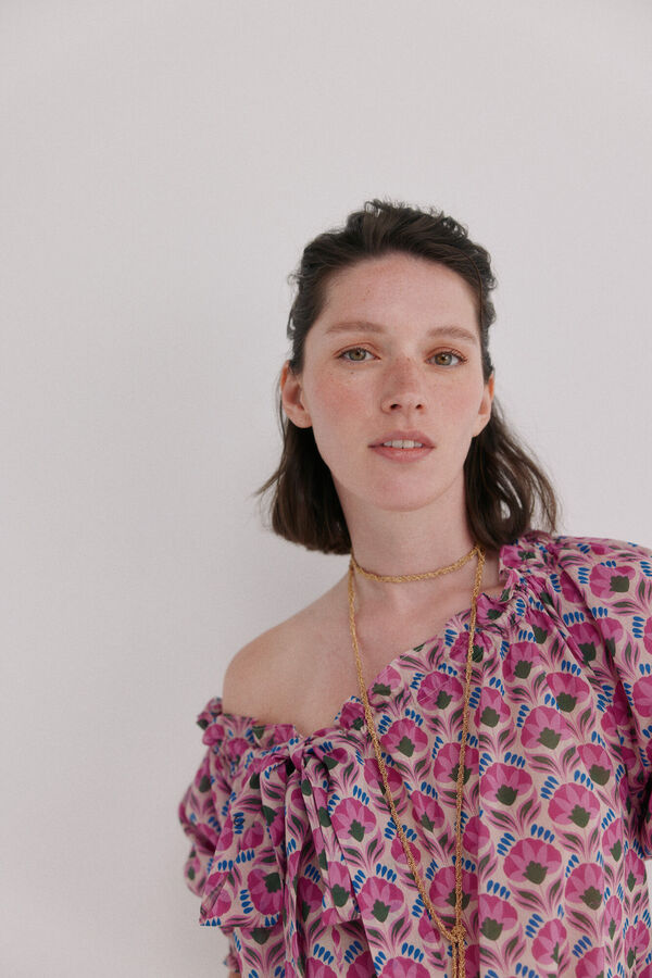 Hoss Intropia Camille. Blusa floral Azul