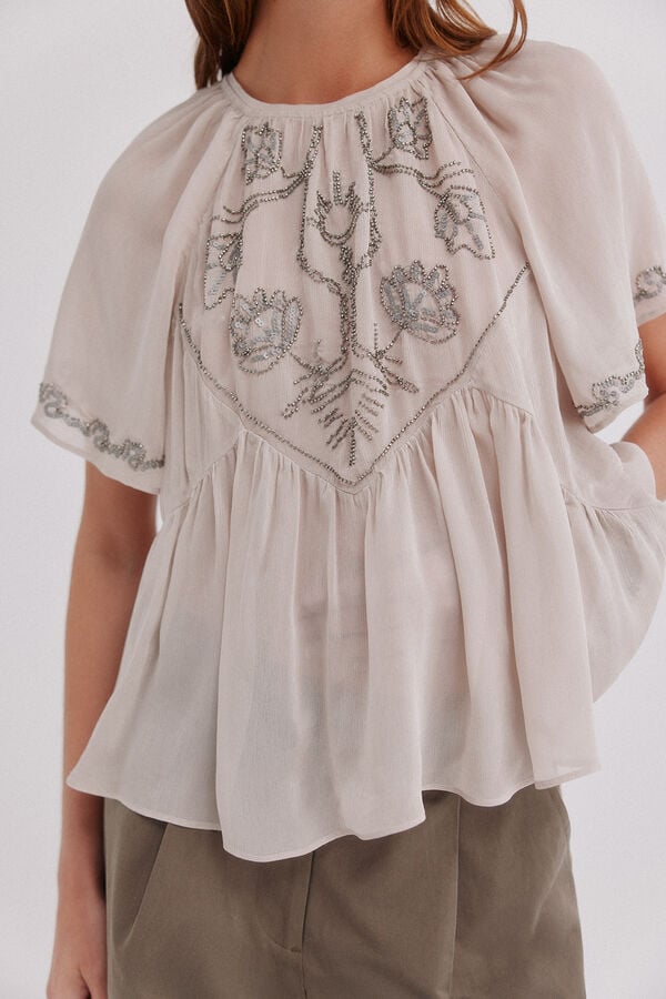 Hoss Intropia Carol. Blusa fluida Cinzento