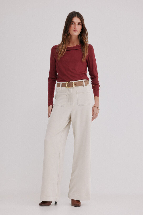 Hoss Intropia Mirta. T-shirt com decote drapeado Granada