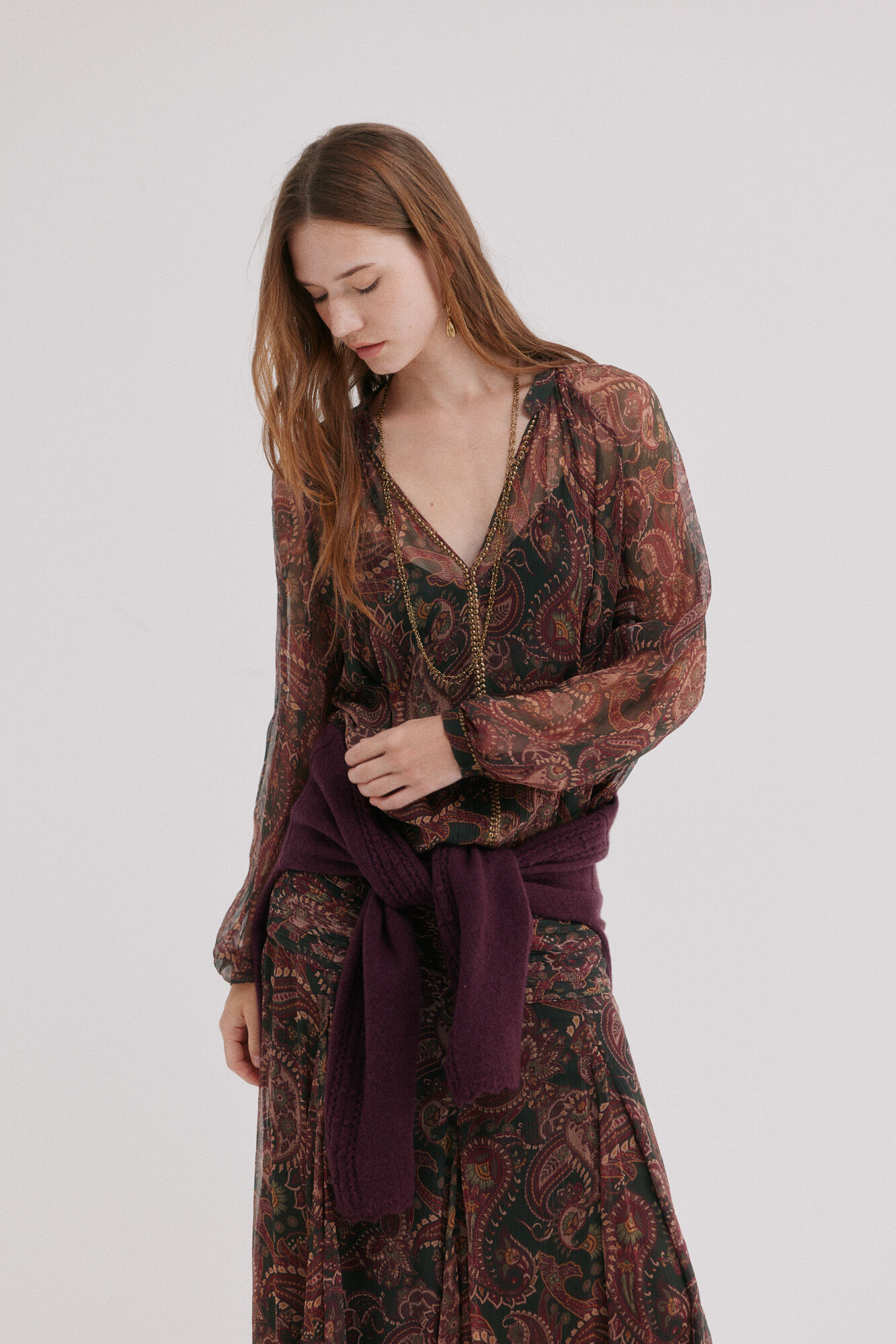 Hoss Intropia Cersei.Blusa fluida estampada