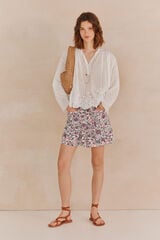 Hoss Intropia Top lencero bordado. Multicolor