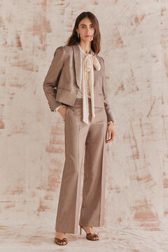 Hoss Intropia Esperanza. Blazer curto com lurex Amarelo