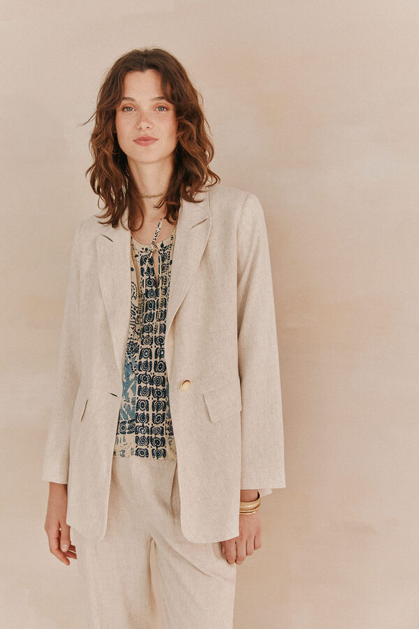 Hoss Intropia Elise. Blazer entallada Marfil
