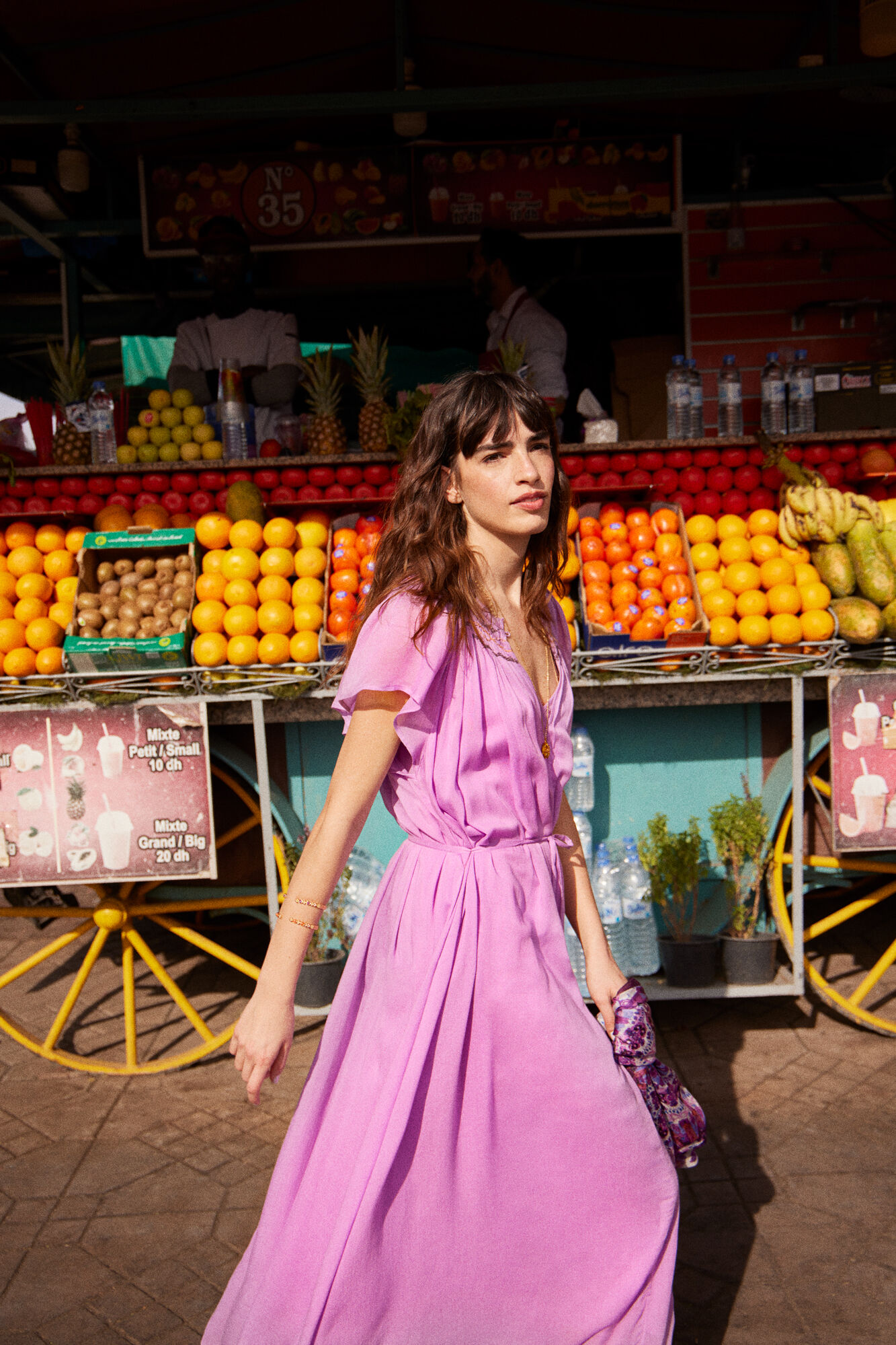 Vestido fluido largo discount