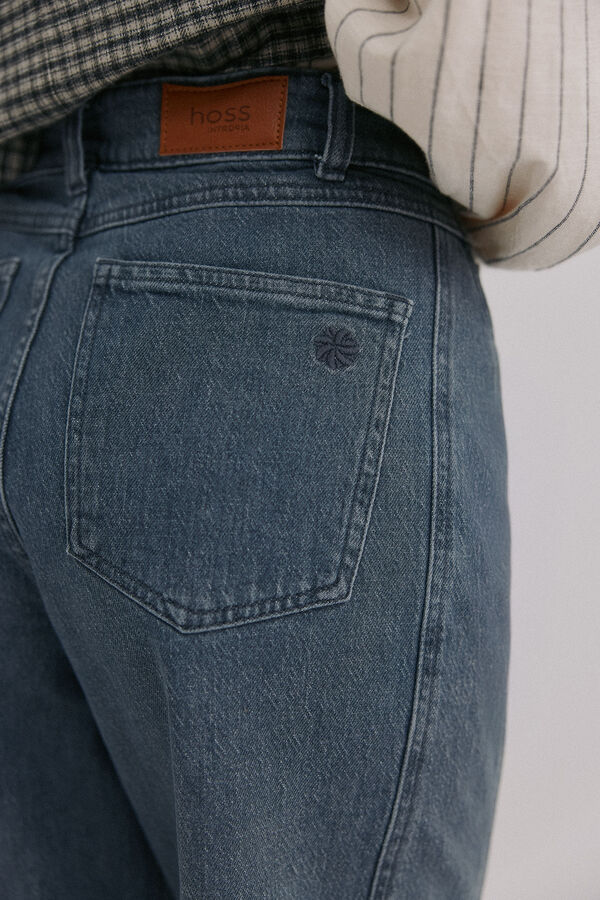 Hoss Intropia Bibiana. Calça jeans trespassada Cinzento