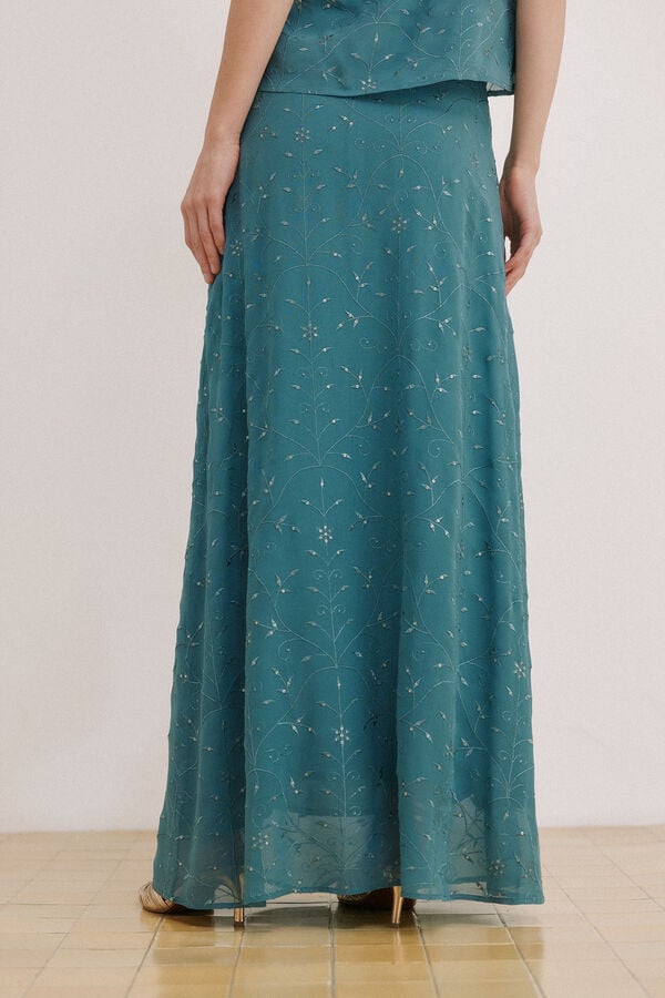 Hoss Intropia Saia fluida rosa Verde