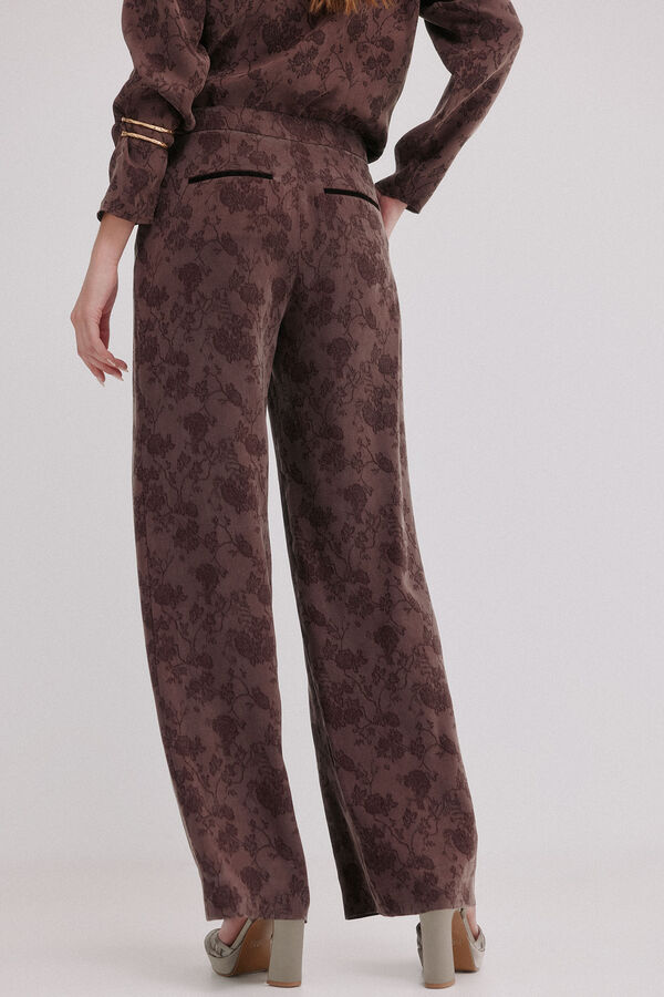 Hoss Intropia Palma. Calças jacquard Castanho