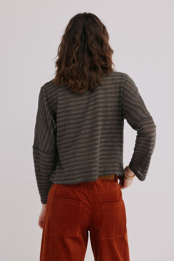 Hoss Intropia Marta. T-shirt gola padeiro Verde