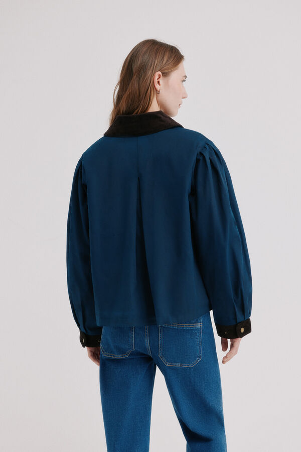 Hoss Intropia Denise. Casaco com contrastes Azul