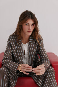 Hoss Intropia Elia. blazer &agrave;s riscas