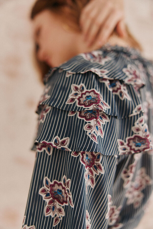 Hoss Intropia Alejandra. Vestido estampado. Estampado Turquesa
