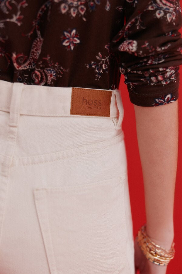 Hoss Intropia Bahiana. Jeans de perna larga Ecru