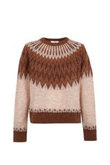 Hoss Intropia Isabet.Jersey de punto Estampado Beige