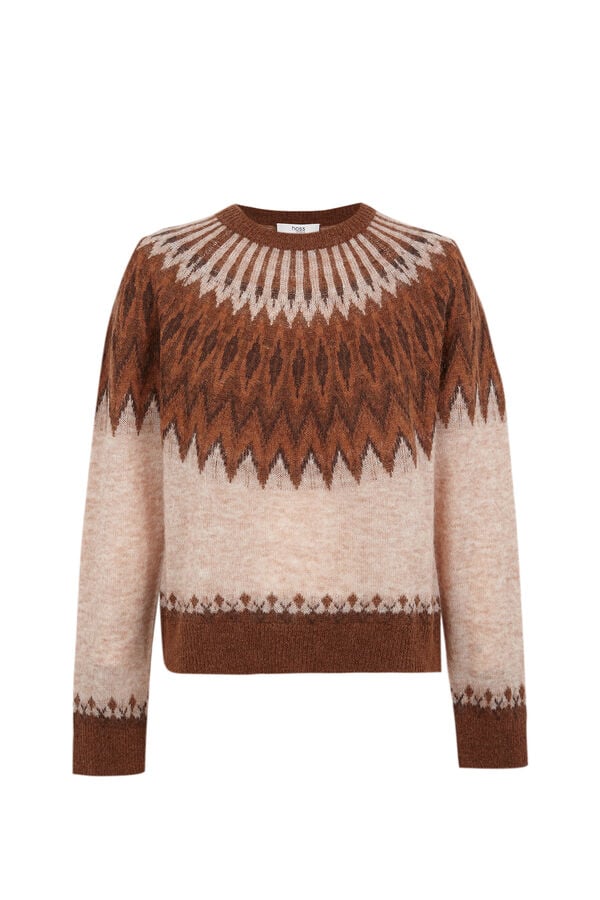 Hoss Intropia Isabet.Jersey de punto Estampado Beige