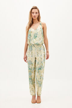 Hoss Intropia Atenea. Pantalón fluido estampado Verde