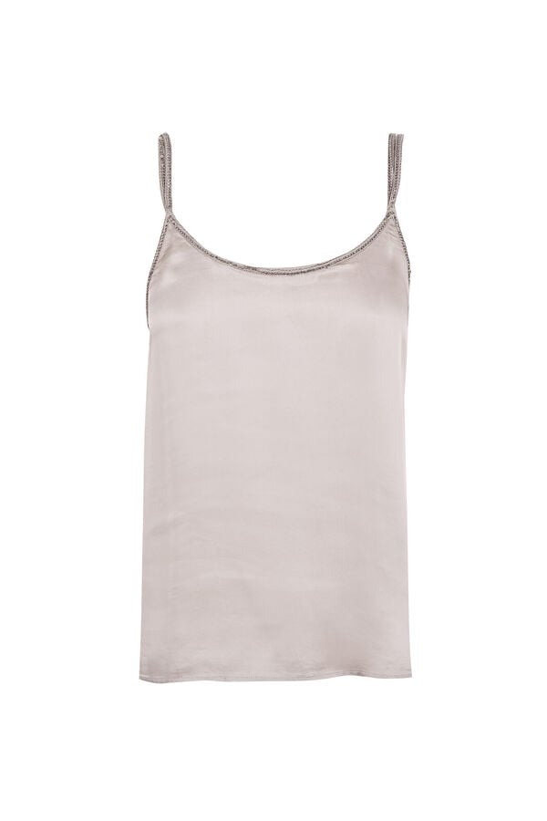 Hoss Intropia Carrie.Top acetinado Cinzento