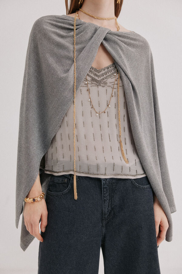 Hoss Intropia Laila. Capa nudo brillo Gris